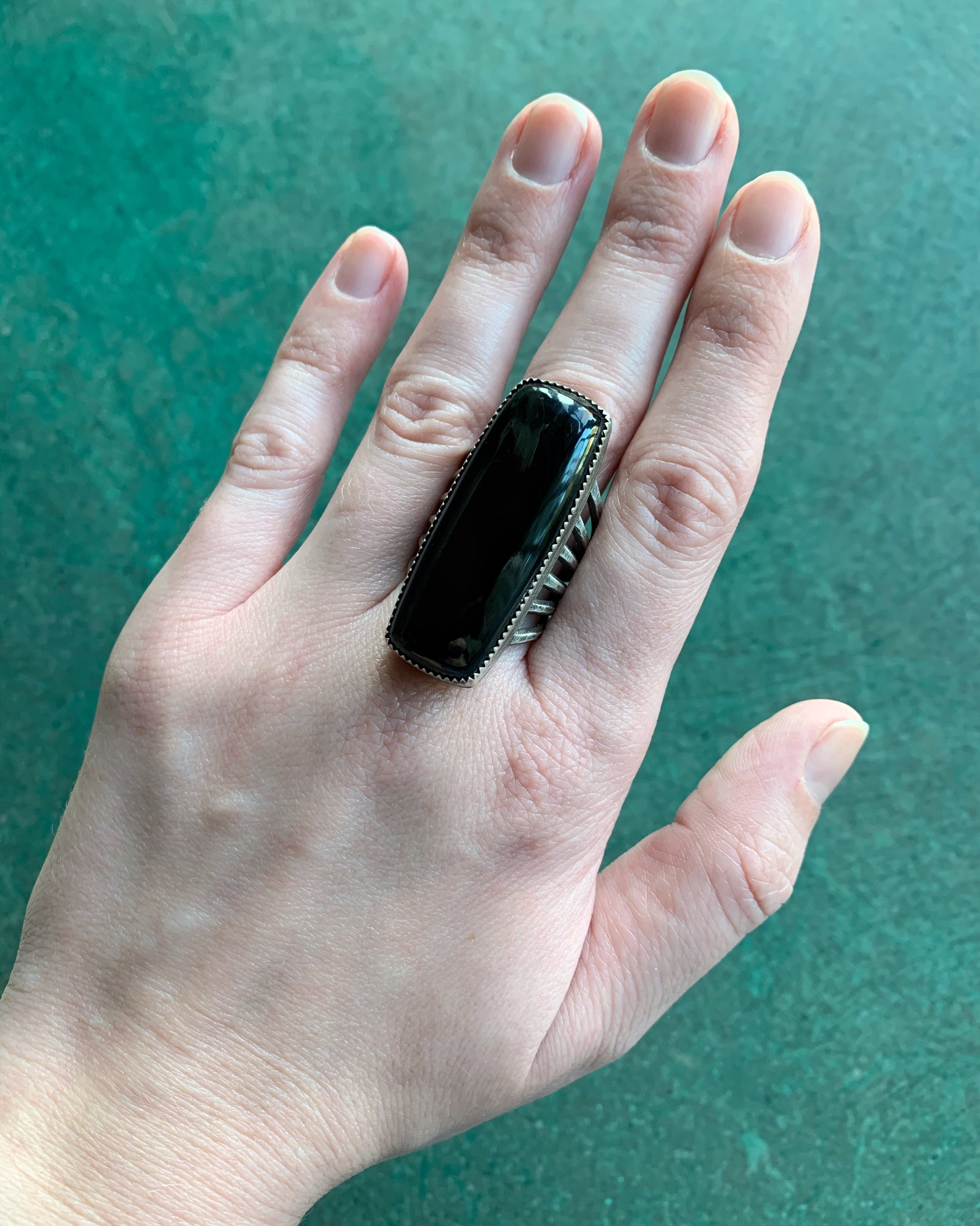 • MONOLITH • onyx + silver ring