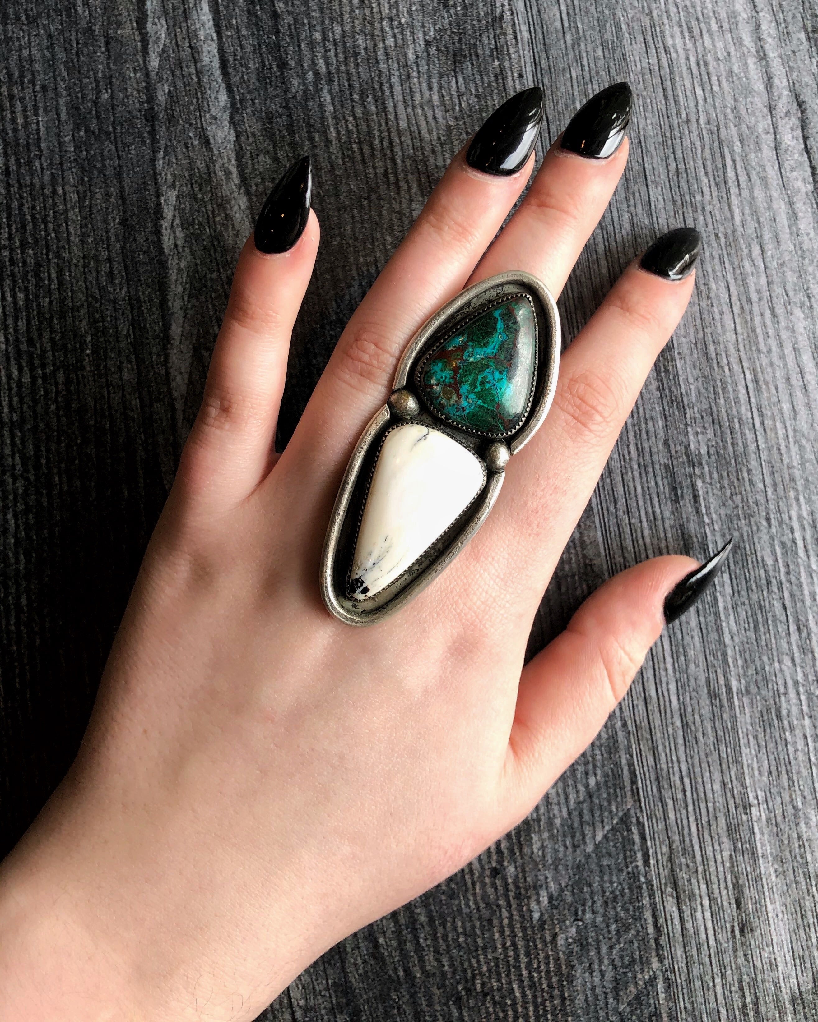 turquoise chrysocolla ring