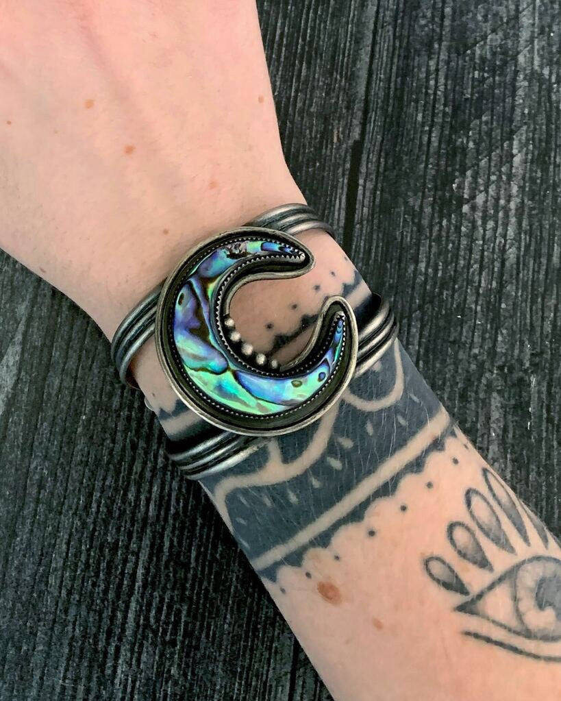 • LARISSA • abalone + silver cuff