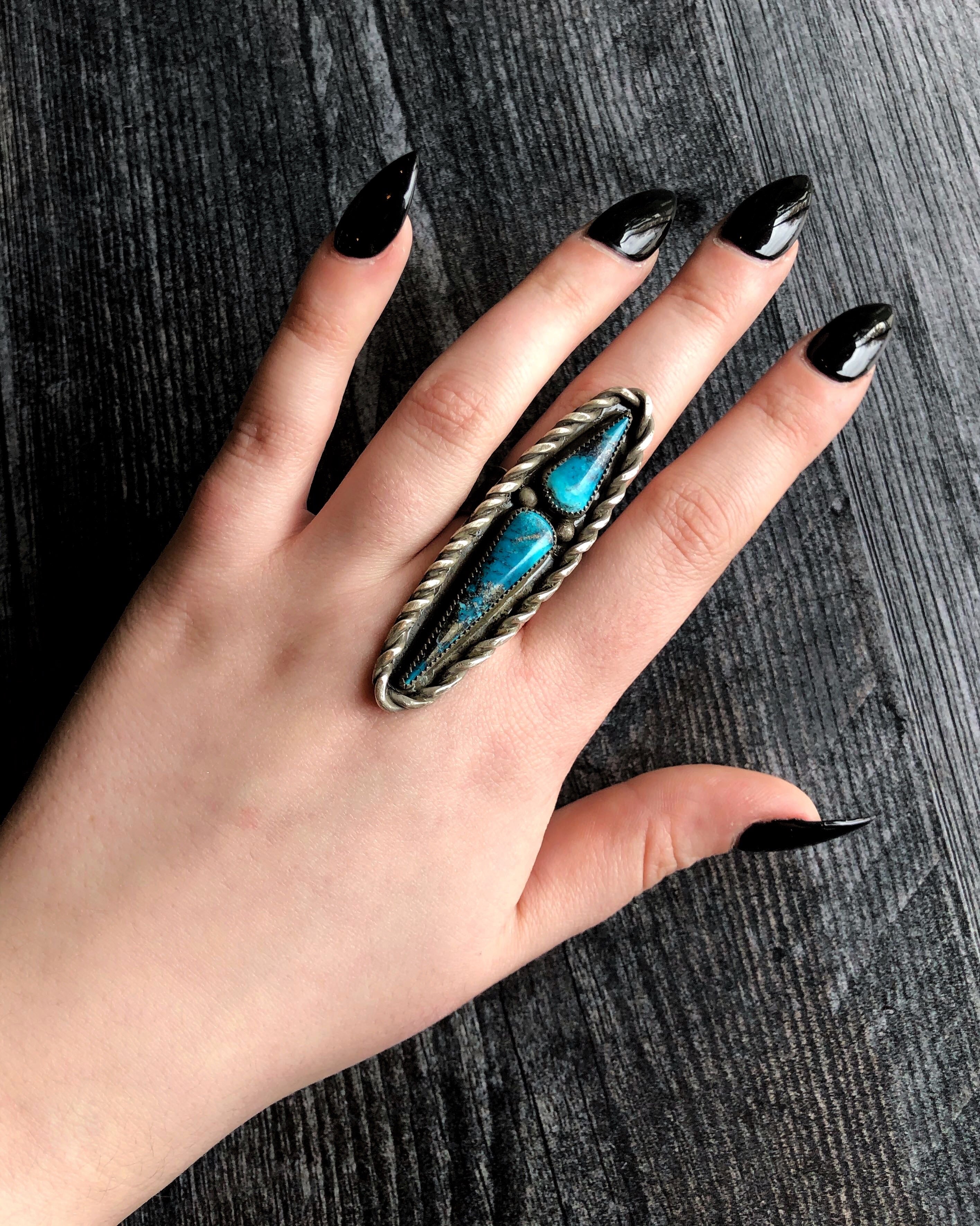 • TALON • Turquoise + Silver Ring