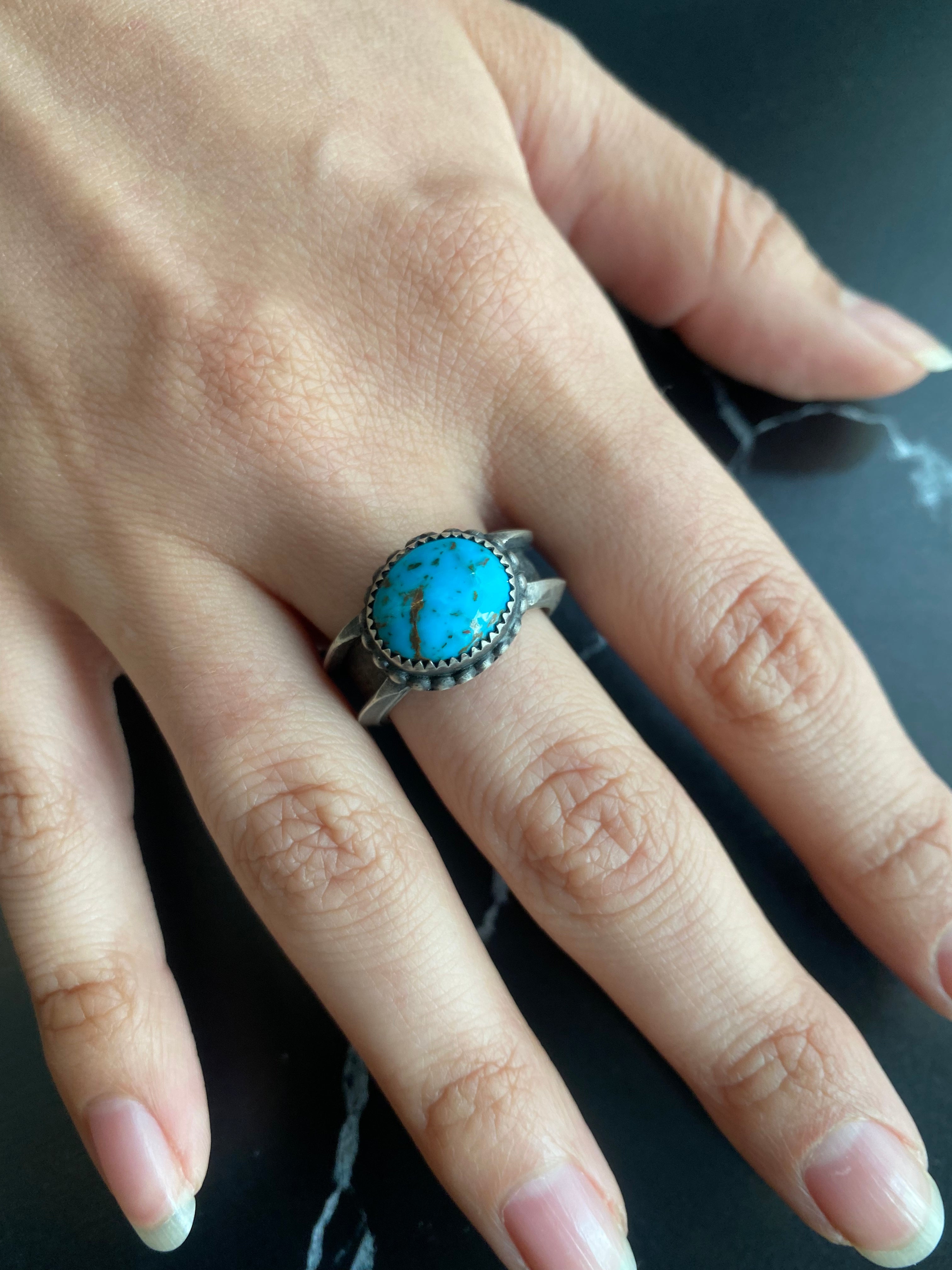 • BITTY • turquoise + silver ring