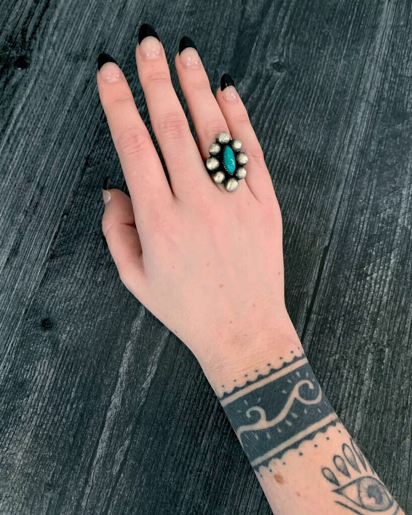 • PLANETARY • turquoise + silver ring