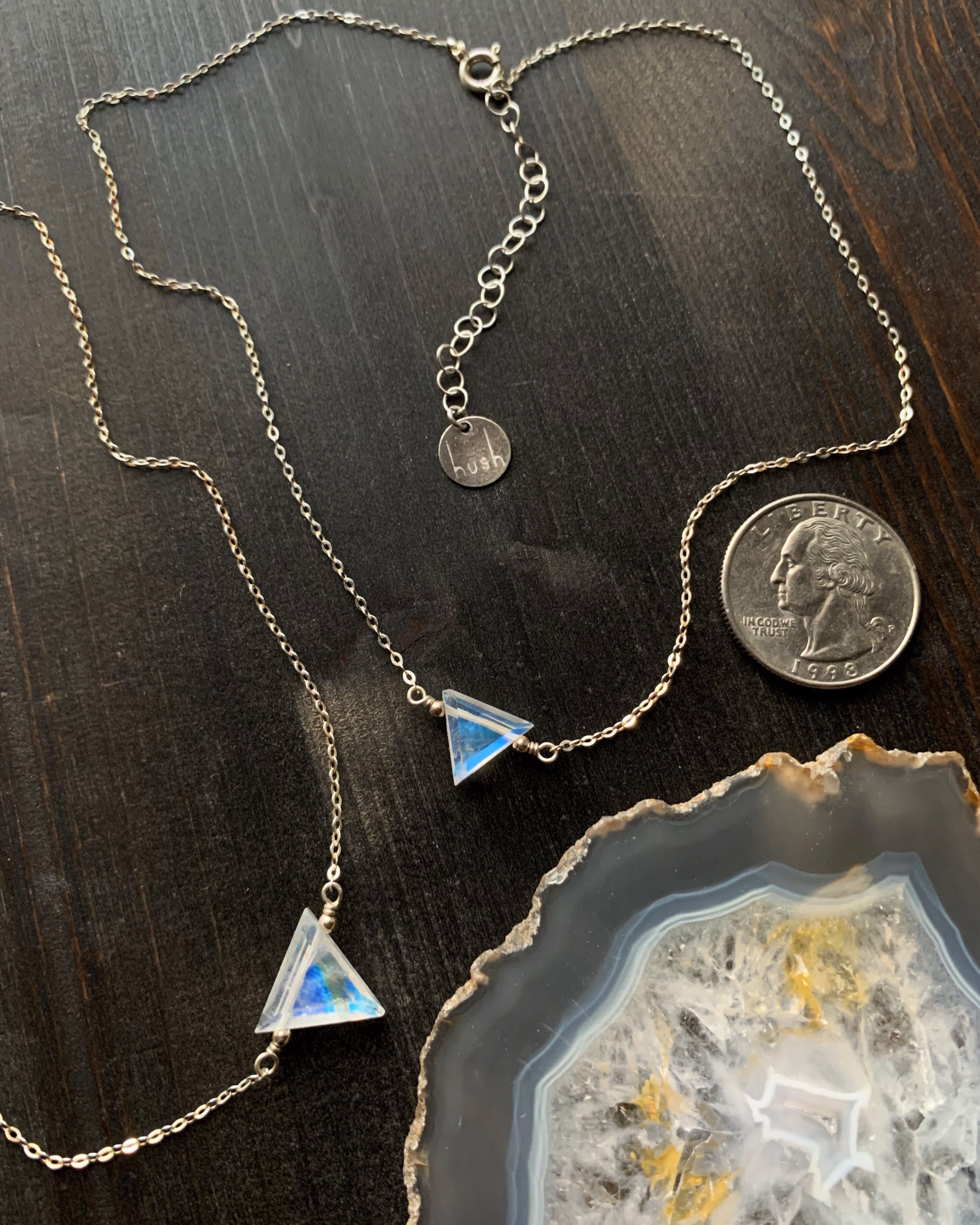 • STRAY • labradorite + silver necklace