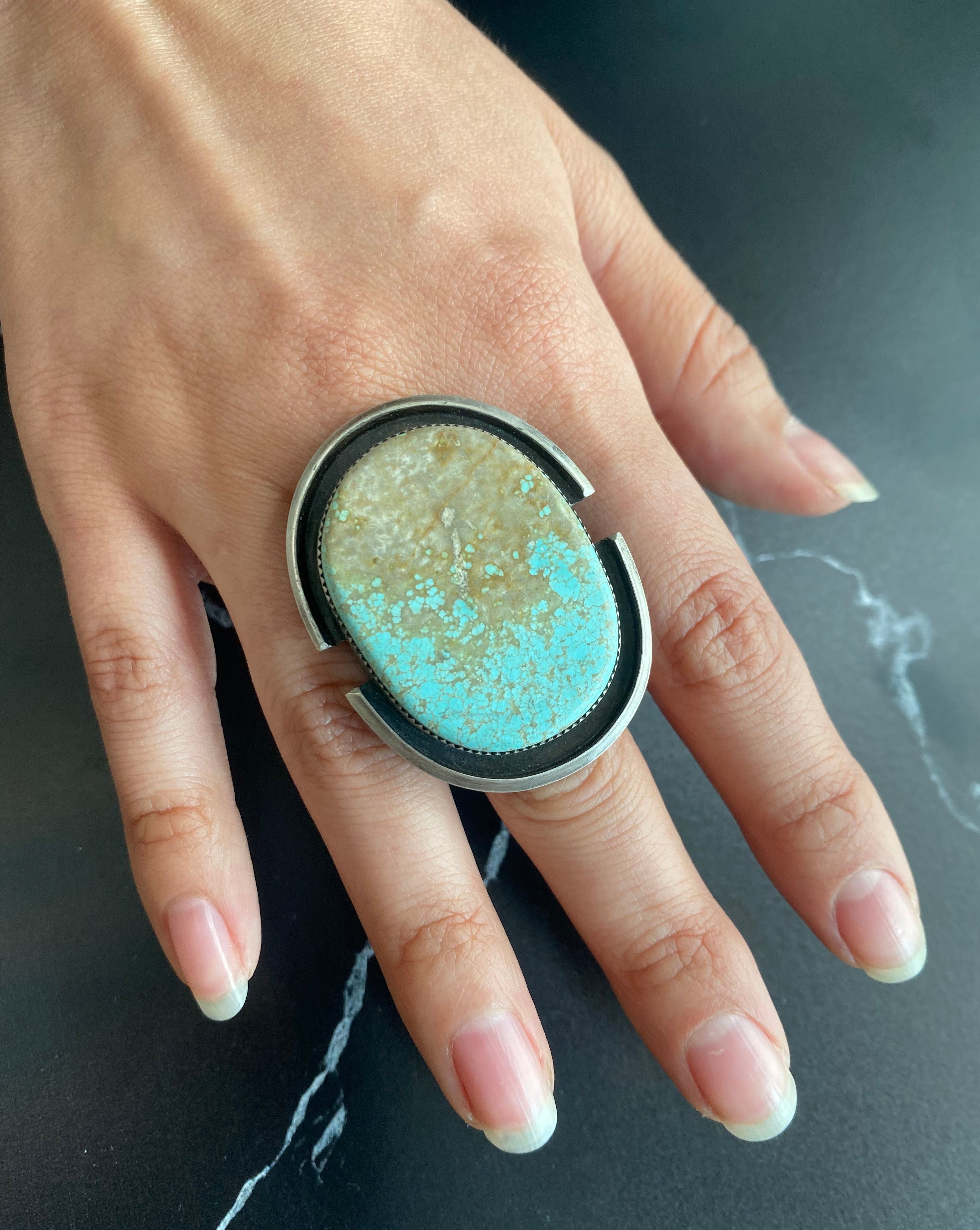 • SPARTAN • turquoise + silver ring