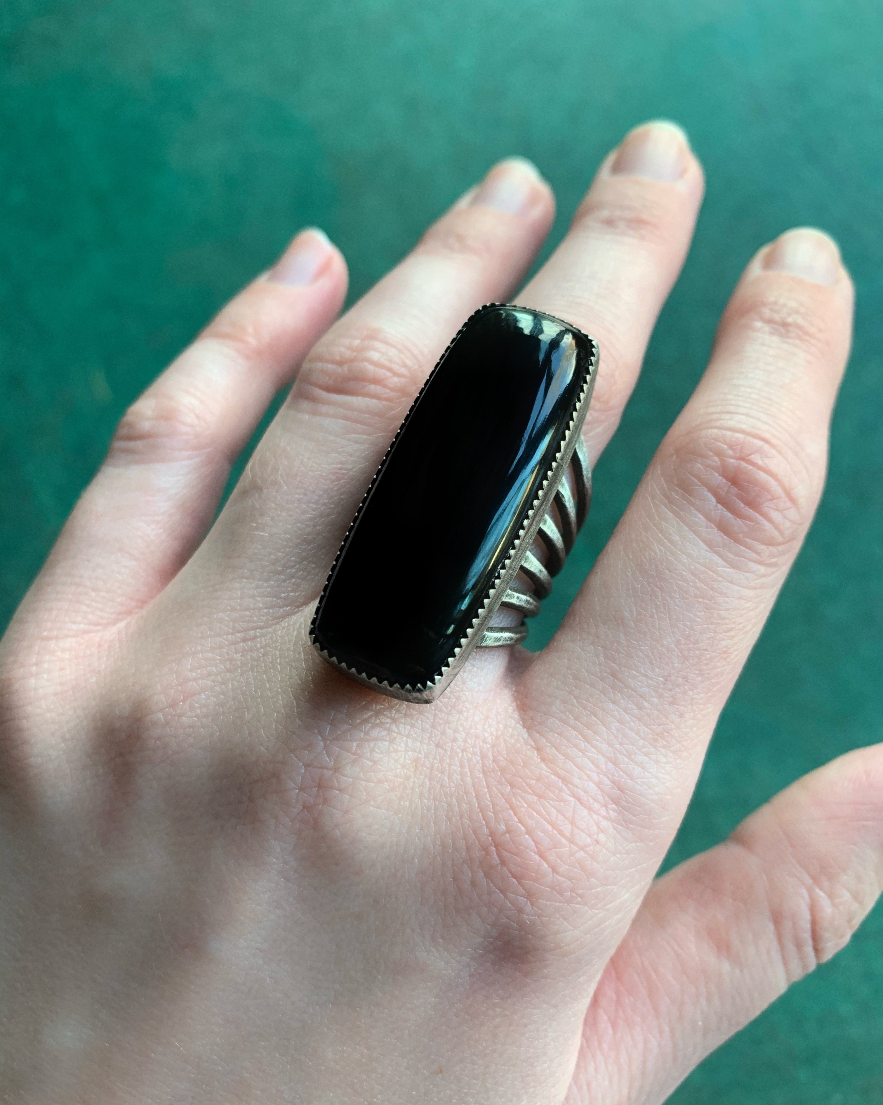 • MONOLITH • onyx + silver ring