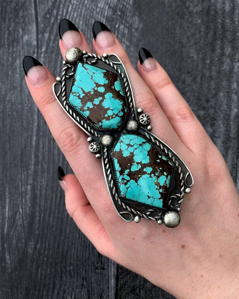 • ABALOS • turquoise + silver ring