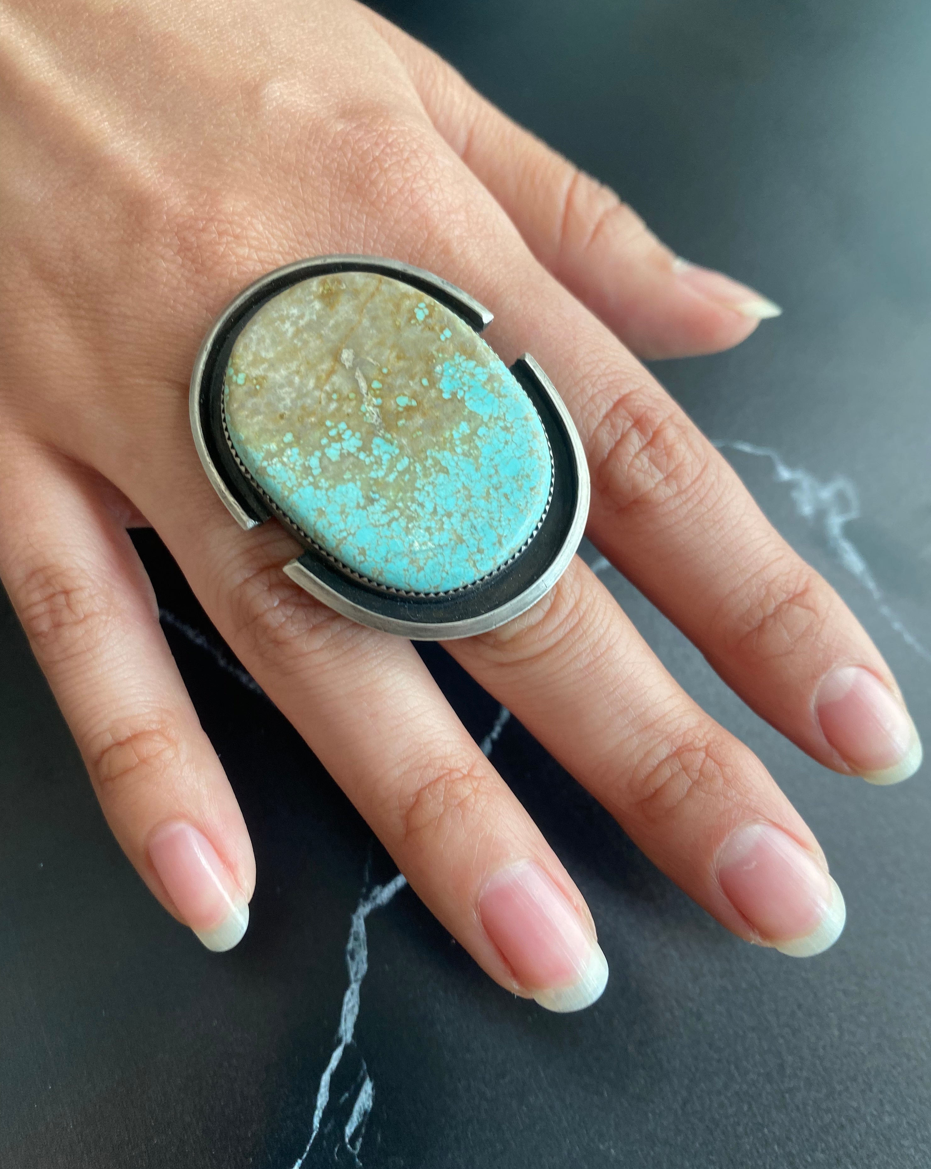 • SPARTAN • turquoise + silver ring