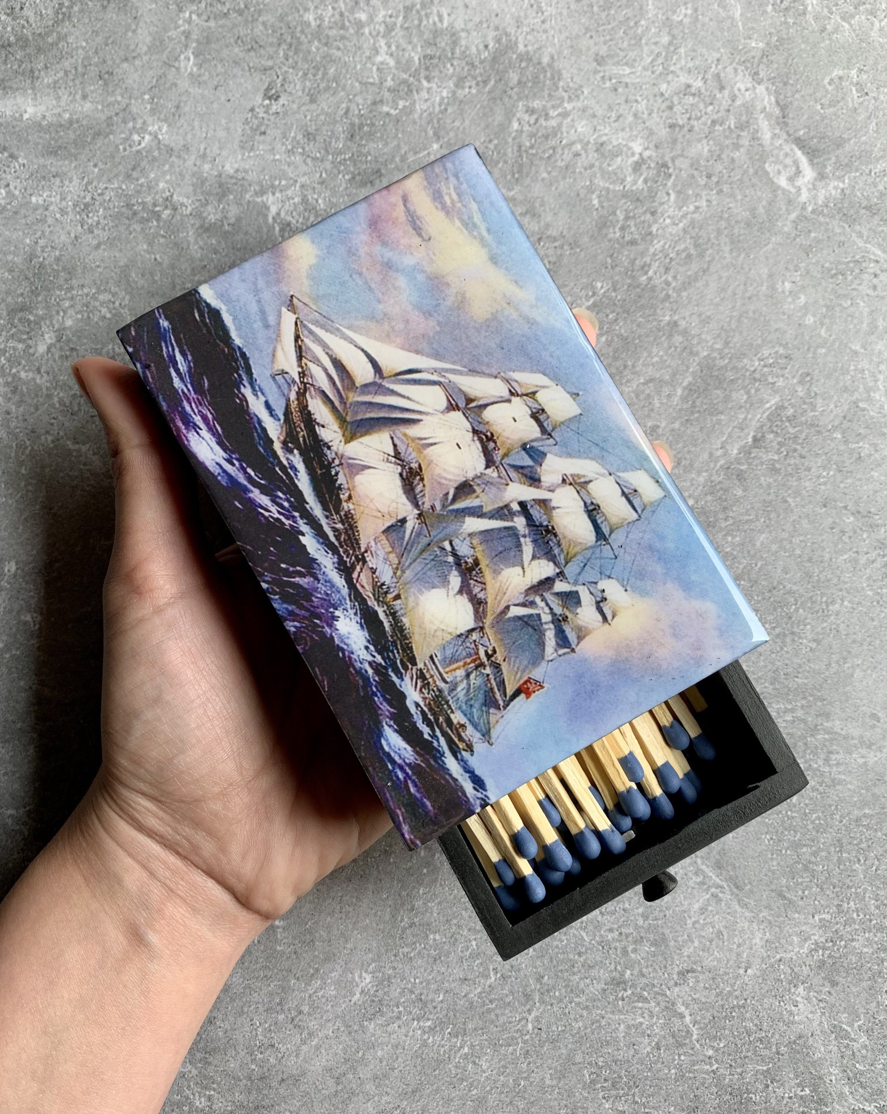 • SHIP AT SEA • matchbox